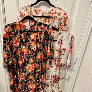 Lot of 3 LuLaRoe Shirley cardigans